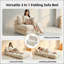 Canapé-lit pliant, chaise convertible avec coussin et support pour les espaces compacts, portable et confortable pour le salon ou la chambre à coucher-133697671-133697668