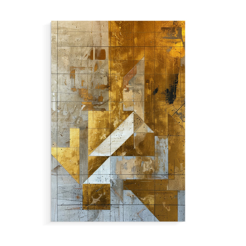ABSTRACT Series XCV III - Impression sur toile seulement - NON-CADRE, H 18 po x l 12 po
