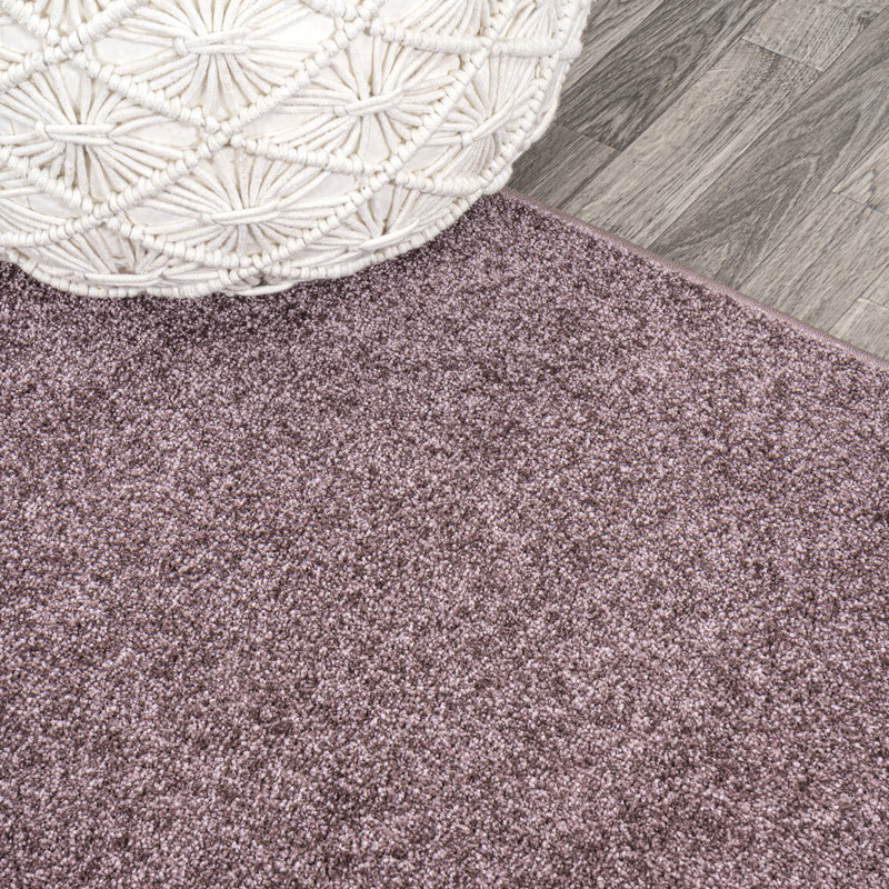 Tapis violet clair Haze, Rond 8 pi