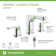 Identity Widespread Two Handle Bathroom Faucet with Push Pop Drain
