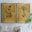 Croquis d'or Botanique I - Ensemble de 2 peintures sur toiles-1982830800-1923579987-1923579984