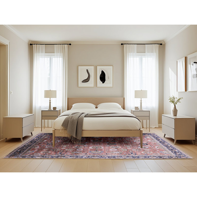 Tapis brun à motif oriental, Rectangle 5 pi x 8 pi