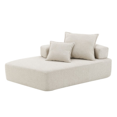 Special-Shaped Frame For Oversized Modular U Shaped Sectional Sofa,Luxury Boucle Floor Couch,Convertible Compressed Couch,Spacious Foam-Filled Sofa Fo by Ebern Designs