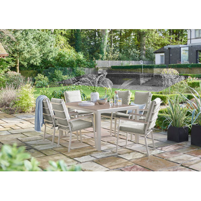 6 - Person Patio Dining Set Rectangular Table
