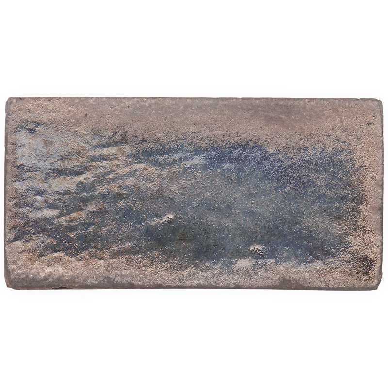 Emery 4x8 Handmade Crackled Matte Terracotta Subway Tile, Bronze Brown