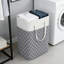 Panier à linge pliable en tissu de grande capacité avec longues poignées - Bac de rangement 100L pour la maison, le bureau, le dortoir - Organisateur pliable polyvalent avec conception de lanterne-1983441212-1983441213
