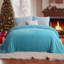 Couverture en flanelle brossée bleu grand-116843124-116843132