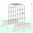 Heavy-Duty Galvanized Steel Raised Garden Bed with 96" Vertical Arch Trellis - Expandable Planter Box, Rust-Proof, Tool-Included Assembly, Includes Plant Clips & Drainage Netting
