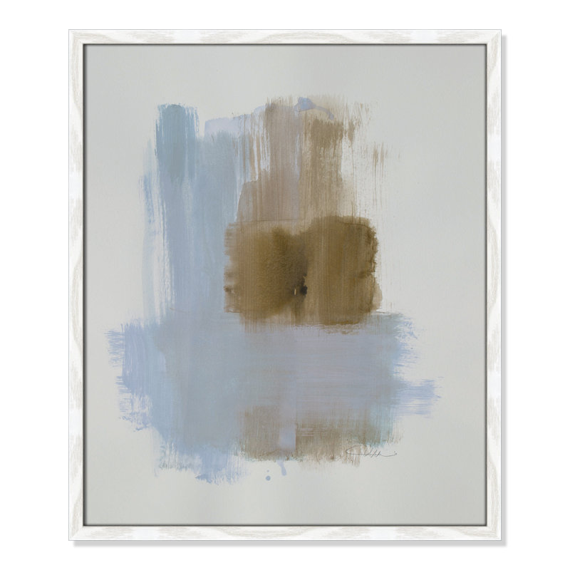 Esmeray "Powder Room Wash IV" Print, 25.5" H x 21.5" W x 1.25" D, White Slim Frame Unmatted