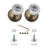 Classic Rosette with Crystal Door Knob-15390843