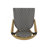 Outdoor PE Ratten And Aluminum french Chair, Set Of 2, Black, Bamboo Print Finish-1430073883