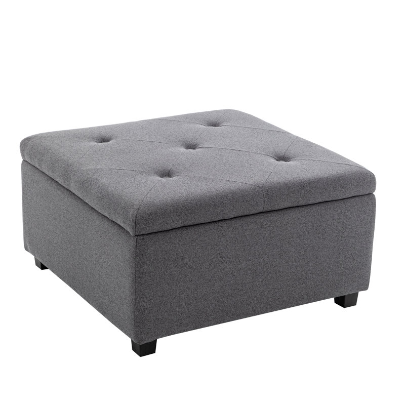 Repose-pieds carré Hokku Designs, Gris