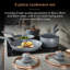 Tower Cavaletto 5 Piece Cookware Set with 16cm, 18cm, 20cm Saucepans and 24cm, 28cm Non-Stick Frying Pans-84288913