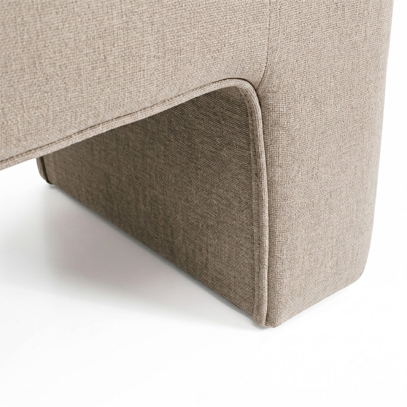Banc rembourré Ichika, Khaki
