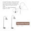 Lampe sur pied arquée 65 po Oterra