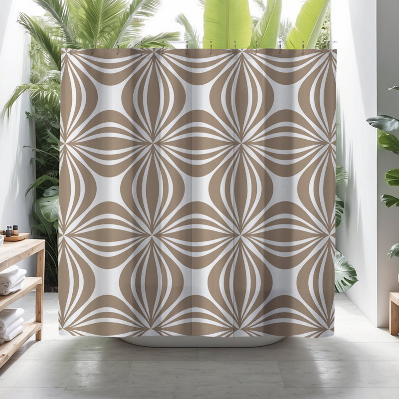 Rideau de douche Coco, Beige