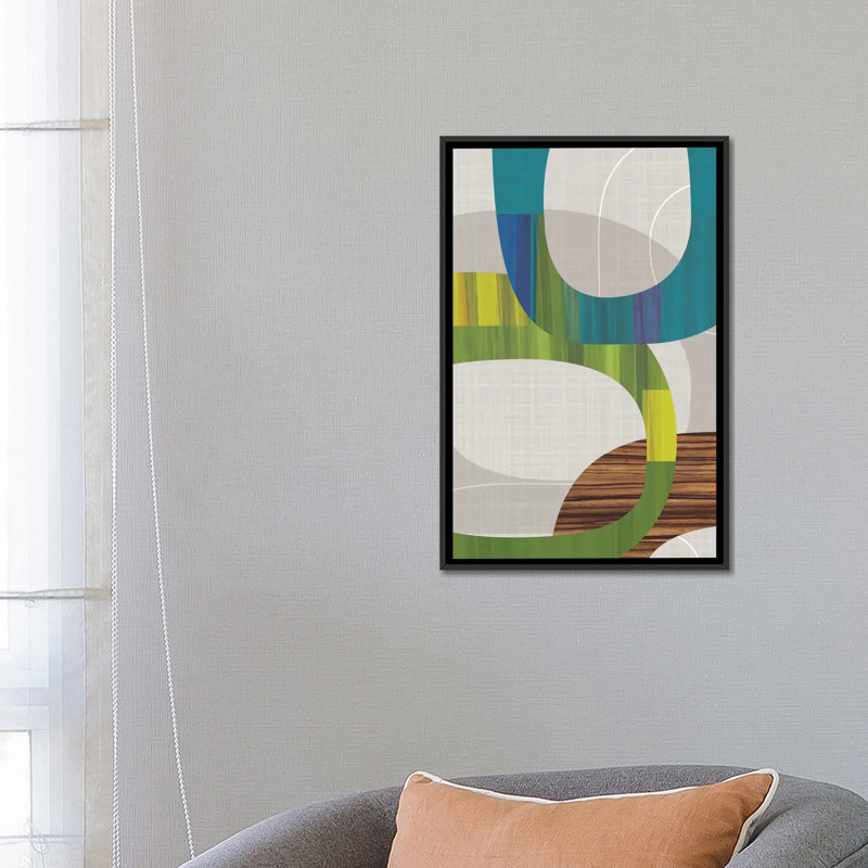 « links i », impression sur toile tendue, H 26 po x l 18 po x P 1,5 po, Pas de tapis, Toile tendue