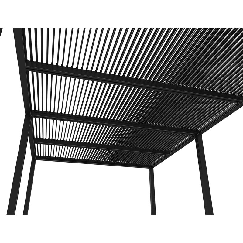 6m x 3.5m Aluminum Pergola, Grey