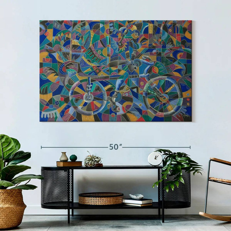 Mehar The Last Cyclist, 34" H x 51" W