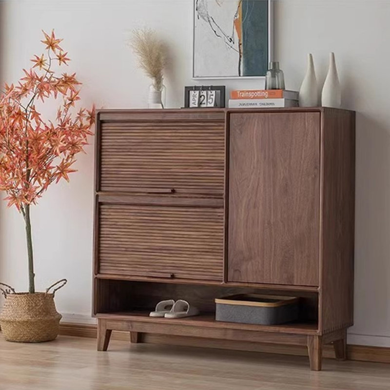 Armoire de rangement à chaussures à volets roulants