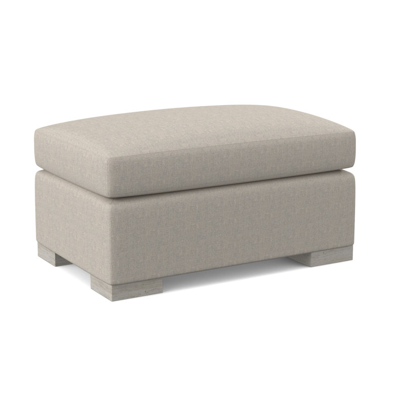 Elkins Ottoman, Elise Flax, Bisque