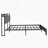 Queen Size Upholstered Metal Platform Bed with Charging Station-1789321062-1795988975