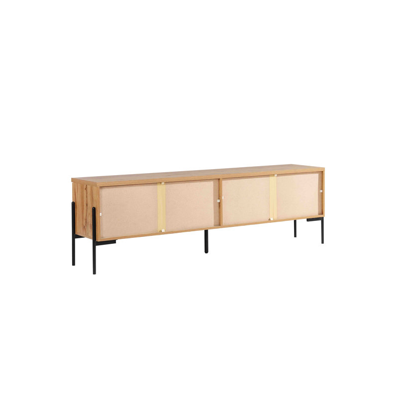 Fellsburg 175cm Sideboard, Oak/Black