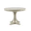 Table de salle à manger ronde 44 po, crème antique, plateau en placage de bois massif, pieds, sièges 4 à 6, nécessaire d'assemblage requis, table ronde, pour surface, placage, pieds