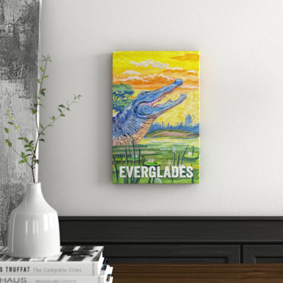 Everglades Poster II - Wrapped Canvas Print