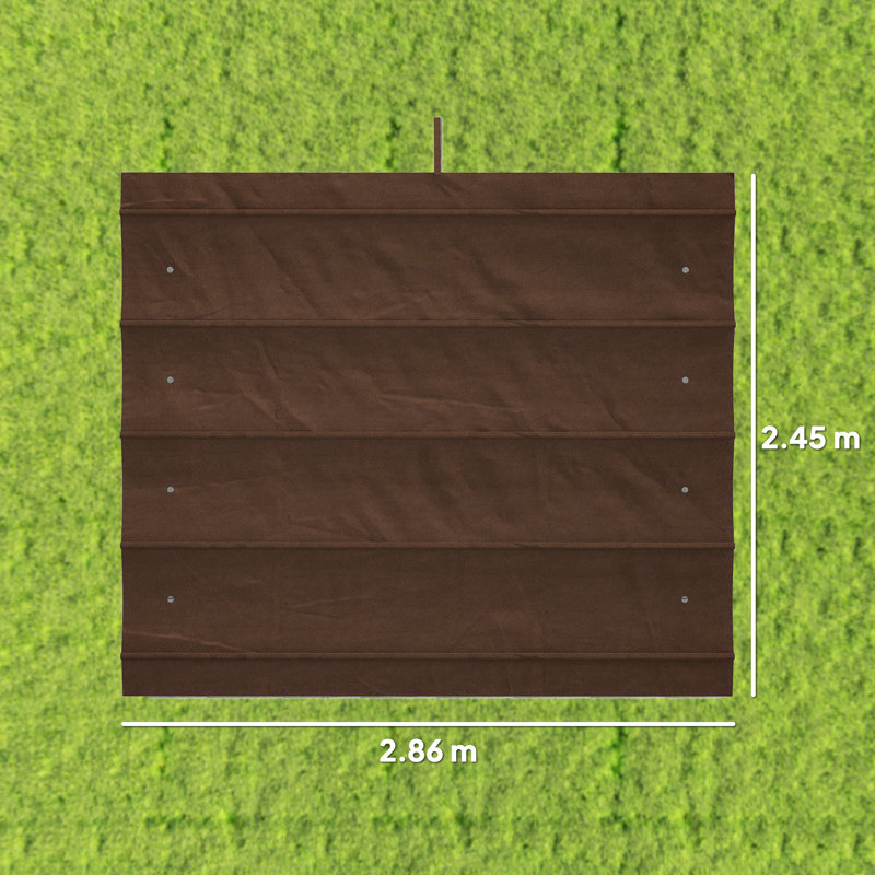Cailly Dakota Fields Polyester Roof for Gazebo, Brown