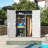 64 Cu.Ft Vertical Storage Sheds Outdoor Waterproof with Floor
