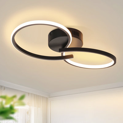 Darlyne Black LED Flush Mount