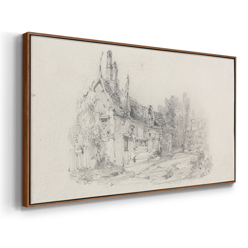 Série abstraite-CM- Toile tendue avec châssis tendue, prête à accrocher, H 25 po x l 49 po, Noyer