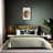 King Quilt Cover Set, 100% Cotton Ranforce, 102.4 x 86.6 inches | 155 Thread Count, Button Closure | Machine Washable at 30°C | Elegant Green Design for Luxurious Bedroom Décor-112892792-112892796
