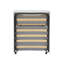 Lit escamotable avec matelas et rangement Rogelio