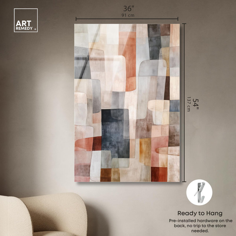 «Liminal Shapes IV», reproduction d'art par Patel, H 54 po x l 36 po