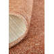 Rectangle Fleurette Solid Color Hand Loomed Polyester Area Rug in Orange