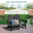 HDPE 49'' Double Folding Adirondack Chair Bench-1800254084