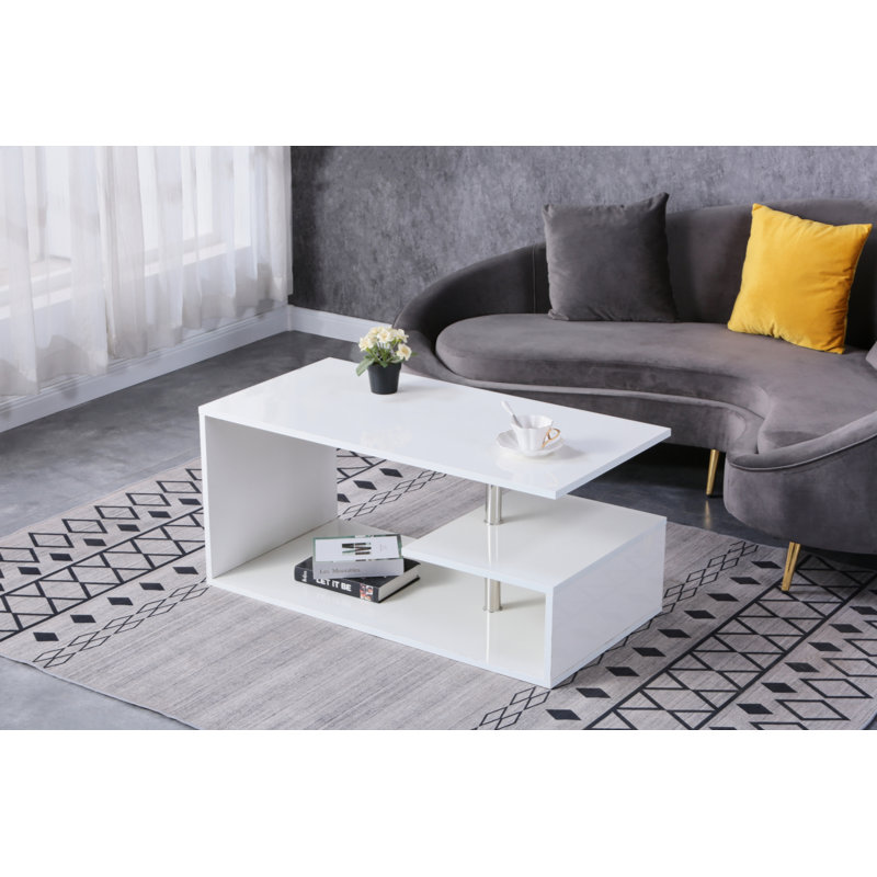 Table basse Hasifa avec éclairage à DEL de différentes couleurs RVB, table basse de salon