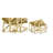 Transitional 4 Light Gold Square Flush Mount-1993512683