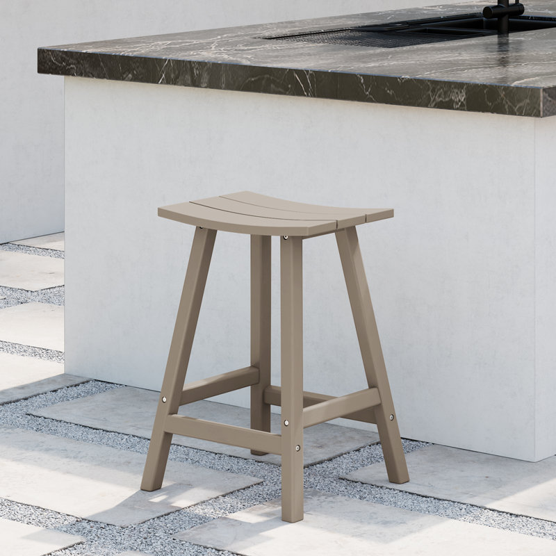 Tabouret de bar Laguna, Tabouret de comptoir (siège d’une hauteur de 24, Brun
