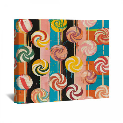 Décoration murale «Lollipops Canvas Wrap»