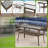 Serita Trym 6-Pieces Outdoor PE Wicker Patio Sectional Outdoor Conversation Set With Cushions-554471104