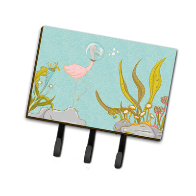 Metal Wall Organizer with Key Hooks