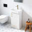  Meuble-lavabo simple 18 po avec comptoir en porcelaine