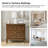 3-Drawer Traditional End Table with Charging Station and Pull-out Shelf -1361466423