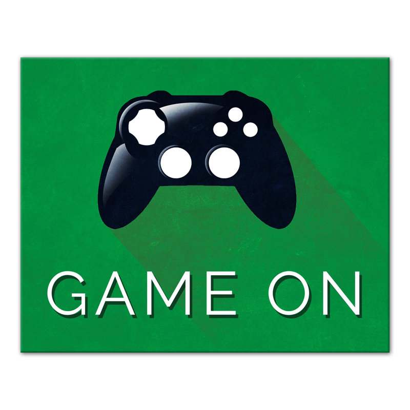 Art sur toile game on toile Brock, H 16 po x l 20 po x P 1,25 po, Vert