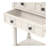 Narrow Console Table, Slim Sofa Table With Three Storage Drawers And Bottom Shelf (Ivory White)-1184002620