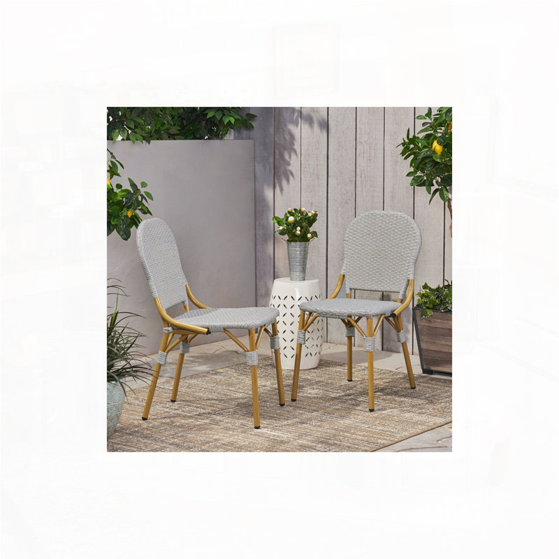 Tabourets de bar en rotin PE