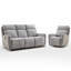 Ensemble de salon inclinable manuel 2 pièces en chenille moderne 2 pièces-1801774693